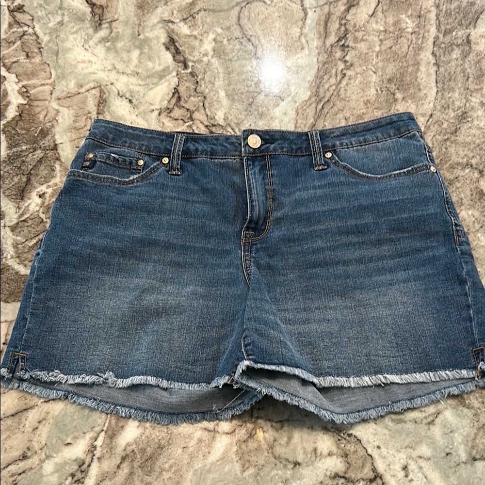 Seven7 Dark Blue Denim Shorts